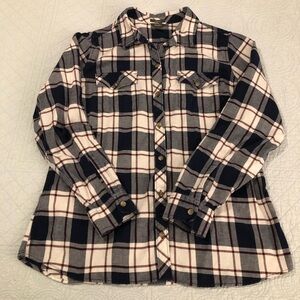 Eddie Bauer classic fit flannel shirt. Size large.